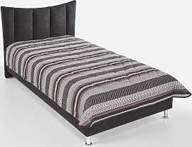 Tagesdecke, schwarz, B:235cm L:225cm, Polyester,