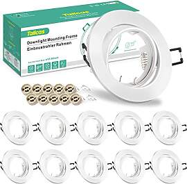 Tailcas 10er Einbaustrahler GU10 Set Einbaurahmen