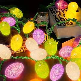 TaimeiMao Ostern Lichterketten, 1.5M Ostereier