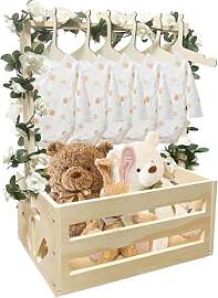 Taimimy Holz Baby Geschenk Korb mit Griff, Kinder