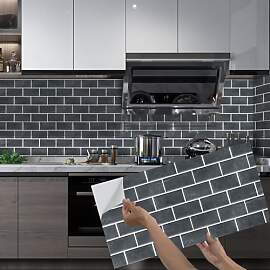 Takezuaa Küchen Fliesenaufkleber Schwarz 30