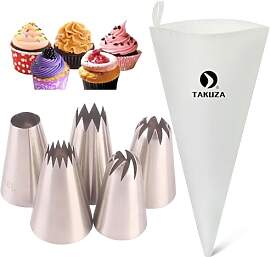 TAKUZA Profi Spritzbeutel Set 6 Stück