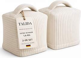 TALIDA Türstopper sack 1,6KG beige in Cord | mit