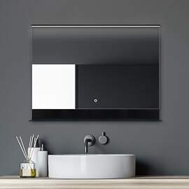 Talos Badspiegel mit Beleuchtung Black Home -