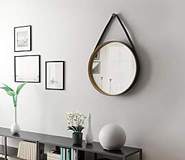 Talos Golden Style runder Spiegel Ø 55 cm –