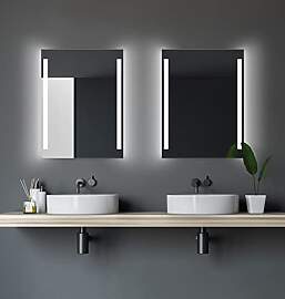 Talos LED Badspiegel mit Beleuchtung 80 x 60 cm -