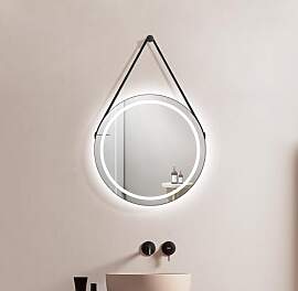 Talos LED Badspiegel Rund CORVIA Shine in matt