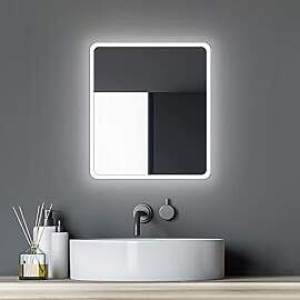 Talos Moon Badspiegel mit Beleuchtung 40x45 cm