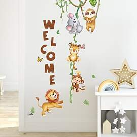 Tanlaby Dschungel Tier Wandsticker Waldtier