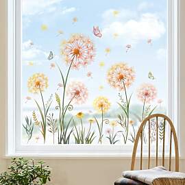 Tanlaby Fensterbilder Pusteblume Gelb