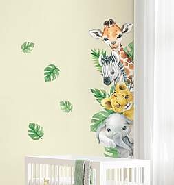 Tanlaby Wandtattoo Tiere Dschungel Kinderzimmer