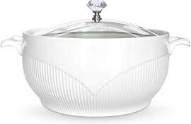 TAOCIGOU Keramik-Suppenterrine mit Deckel, 2.5 L