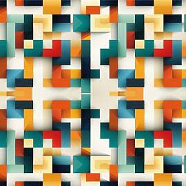 Tapete Geometrisch Bunt,44 x 600cm Tapete