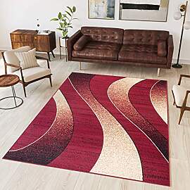 TAPISO Dream Teppich Wohnzimmer Modern Wellen