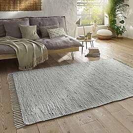 Taracarpet Handwebteppich Läufer Fleckerl Teppich 