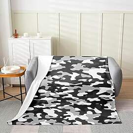Tarnungs Überwurfdecke Camo Fleece Decke Heer
