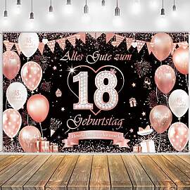 Tasoraor Deko 18. Geburtstag Hintergrund Mädchen