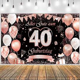 Tasoraor Deko 40. Geburtstag Hintergrund Frauen -