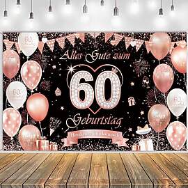 Tasoraor Deko 60. Geburtstag Hintergrund Frauen -