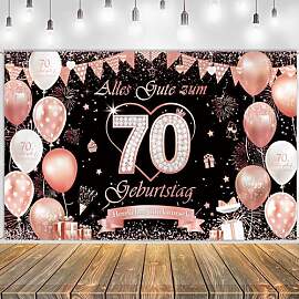 Tasoraor Deko 70. Geburtstag Hintergrund Frauen -