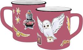 Tasse HP Watercolor World rot Emaille-Optik 400ml