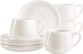 Tasse MÄSER "Taya", weiß, H:6,8cm