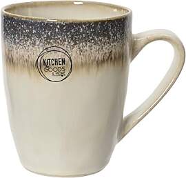Tasse Steingut 11cm Beige Blau - Teetasse mit