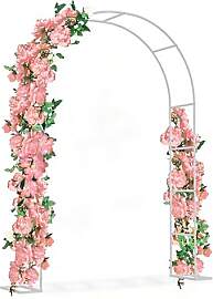 TATIVALO Rosenbogen 240x192x38 cm Metall Garten