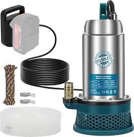 Tauchpumpe kompatibel mit Makita 18V Akku (keine