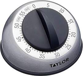 Taylor Pro Wind Up Kitchen Timer, Edelstahl 60
