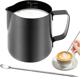Tbintul 350ml/12oz Edelstahl Milchkännchen,