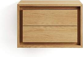 Teakholz Badezimmer Unterschrank im Skandi Design