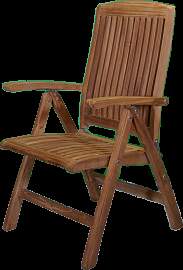 Teakholz Liegesessel KRAKATAU mit Armlehnen