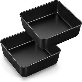 TEAMFAR Quadratisch Auflaufform 2er Set, Edelstahl 