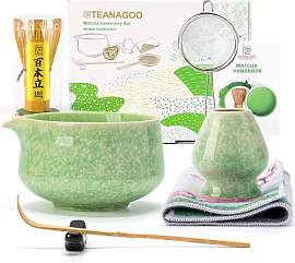 TEANAGOO Matcha-Schneebesen-Set, 7-teilig,