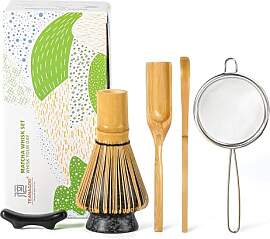 TEANAGOO Matcha Schneebesen Set, Bambus Matcha