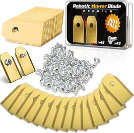 TEBOKHAD 45 Stück Mähroboter Klingen,