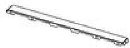 TECE Trägerblech Duschrinne 668026 700 mm, für