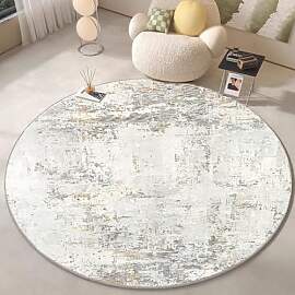 technodry Teppich Rund 123 cm – Weicher Kurzflor 