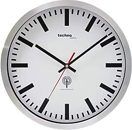 Technoline Funkwanduhr WT8610, Silber, 30 cm,