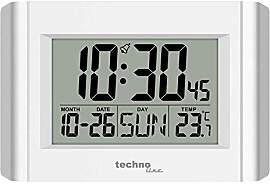 Technoline WS8002 Moderne Quarz-Wanduhr mit
