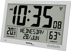Technoline WS8113 Moderne Digitale Wanduhr Funk
