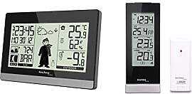 Technoline WS9612 moderne Wetterstation, schwarz