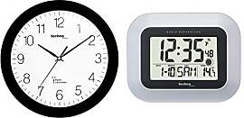 Technoline, WT 8000 Funk-Wanduhr, Ø 30cm, Schwarz 