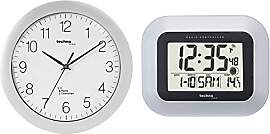 Technoline, WT 8000 Funk-Wanduhr, Ø 30cm, Silber