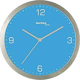 Technoline WT 9000 Quarzwanduhr, blau, Ø 30cm