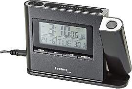 Technoline WT519 Funkwanduhr mit Projektion, DCF77 