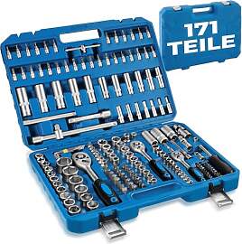 tectake® 171 tlg. Knarrenkasten 1/4, 3/8 und 1/2