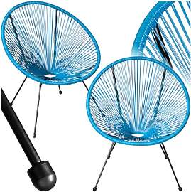 tectake® 2er Set Stuhl Acapulco Design,