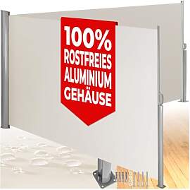 tectake Aluminium Doppel- Seitenmarkise